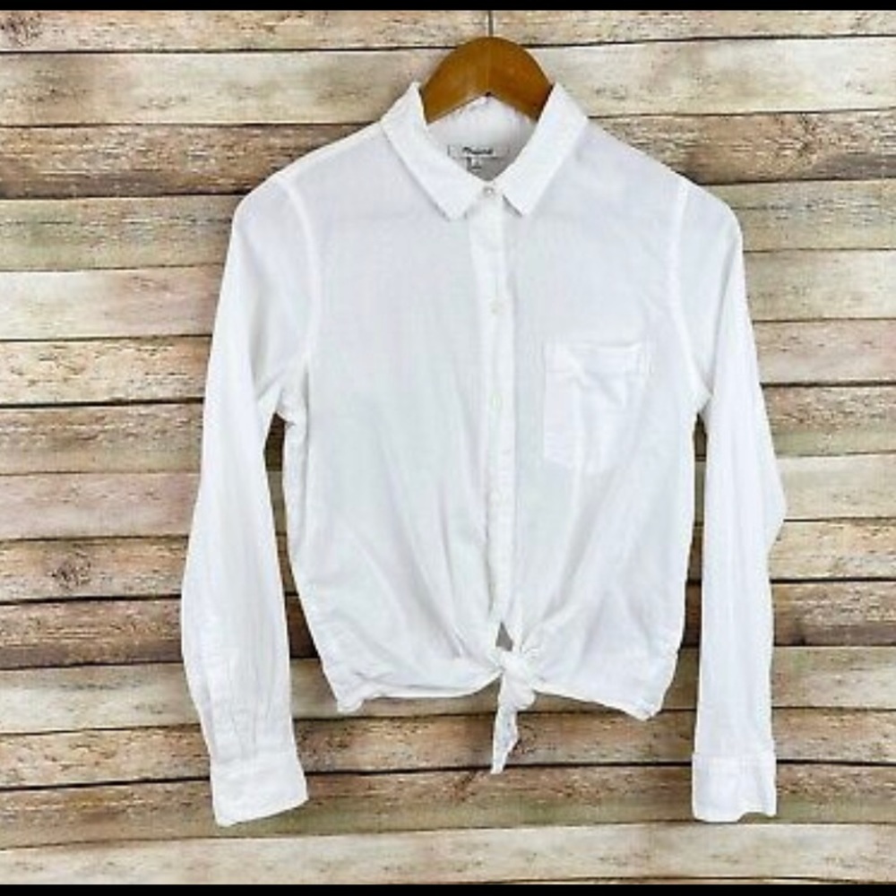 Madewell button up, the front